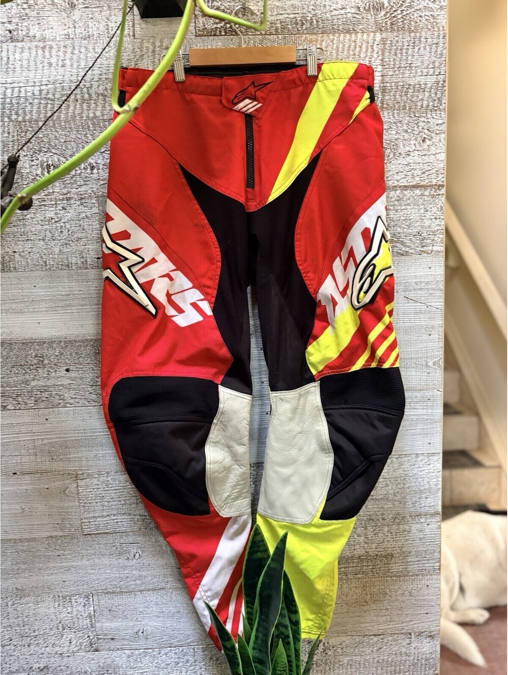 Alpinestars Racer Supermatic MX Enduro Motocross Offroad Pants - 36, Red/Yellow